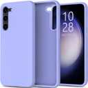 bemal for Samsung Galaxy S24 Case - Smooth Silky Liquid Silicone - Slim Fit Soft Microfiber Lining - Designed for Women and Girls - Shockproof Protective Phone Cover 6.2" - Lavender Purple