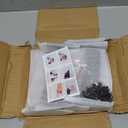 Starunder 6 Pack Floating Shelf Brackets, 6 Inch Heavy Duty Industrial Shelf Bracket, Black Metal L Brackets for Shelves Support DIY(1/5 Inch Thicked)