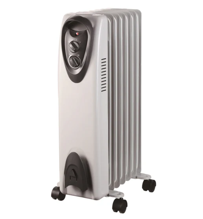 H E Industrial Ltd 3-Settings Heat Electric Oil Filled Portable Heater 1500W