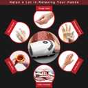 Xllent Hand Massager with Compression & Heating,Mothers Day Gifts for Him and Her,Electric Hand Massager for Arthritis and Carpal Tunnel,Gifts for Women Men Her Him (White)