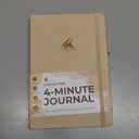 Clever Fox Four-Minute Journal  Daily Positivity Journal with Prompts  Motivational Affirmation, Mental Health & Habit Tracker (Seashell) (A5 (5.8" x 8.3"))