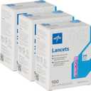 Medline General Purpose Lancet, Can be Used with Most Universal Lancing Devices, 30G, Box of 100 (Pack of 3)