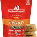 Stella & Chewy's Freeze-Dried Raw Dinner Patties - Beef Recipe - High Protein Grain-Free Puppy & Dog Food - Perfect For Picky Eaters - 14 oz (EXP 10/20/27)