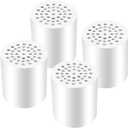 Laicky 4 Pack 20 Stage Shower Filter Universal Replacement Cartridge Hard Water Purifier Removes Chlorine, Heavy Metals, Iron, Other Sediments, Water Softener with High Output