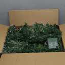 9FT Prelit Christmas Garland Decorations Snow with Dual Color LED Lights and Timer by Remote Control and Batteries Operated, Home Mantle Stairs Railing Fireplace Outdoor Indoor Wall