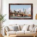 SESEAT 24x36 Picture Frame Brown, Poster Frames Wall Decor Hanging, 1 Pack