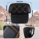 Chopped Razor Tour Pack Backrest Pad for Harley Touring Road Glide Road King Street Glide Electra Glide Road King 2009-2025 Chopped Tour Pack Universal All-Season Rear Back Support Pad Orange