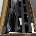 TUTOTAK Narrow Night Stand, Slim End Table, Tall Side Table with 3 Fabric Drawers, Small Bedside Table with Storage, Set of 2, for Living Room, Bedroom, Black TB01BK072