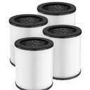 4 Pack KJ80 Replacement Filter, 3-in-1 KJ80 H13 HEPA Filter High Efficiency Air Purifier Filter Replacement for Druiap KJ80 (Not for KJ150 Model Air Purifier), Compared to part# AF3080