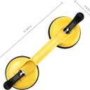 FCHO Glass Suction Cups Heavy Duty Aluminum Vacuum Plate Handle Floor Holder Hooks to Lift Large Glass/Tile Suction Cup Lifter/Moving Glasses/Pad for Lifting/Dent Puller (2 Pack)