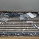 40.55" Walk Through Extra Tall Wide Baby Gates, 74.1"-76.7" Black Pressure Mounted Dog Gates