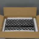 Deco 79 Mother of Pearl Shell Decorative Box Decorative Keepsake Boxes with Hinged Lid, Set of 2 Storage Boxes 12", 8"W, Black