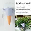 4 Pack Plant Watering Devices, Watering Can Shape Terracotta Watering Spikes, Vacation Self Watering Planter Insert, Automatic Plant Waterer for Indoor Outdoor Plants (Watering Cans)