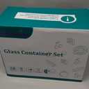 HOMBERKING 24pc Borosilicate Glass Food Storage Containers with Snap Locking Lids, Glass Meal Prep Containers, Airtight Lunch Boxes, Oven, Freezer and Dishwasher Safe, BPA Free, Kitchen Storage Set (Grey)