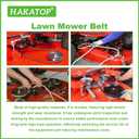 M126009 Lawn Mower Belt for LT155 LT165 Lawn Mower Belt M45254 1/2 x 86 inch
