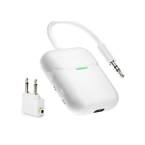 Nulaxy Air in-Flight Bluetooth Wireless Audio Transmitter Receiver for up to 2 AirPods & Wireless Headphones, Bluetooth Adapter for All 3.5mm Jacks on Airplanes, Gym Equipment, TVs & Gaming Consoles
