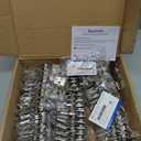60 Pack 30 Pairs 1-3/8 inch Overlay Soft Close Hinges for Kitchen Cabinet Hinges Satin Nickel Hidden Hinges Stainless Steel Concealed Hinge self Closing