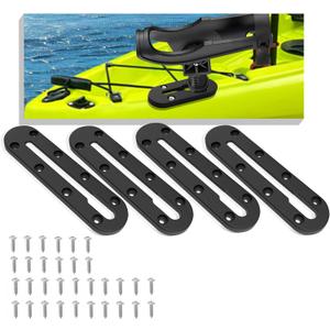 Kayak Track, Kayak Low Profile Track,Kayak Rail, Kayak Accessories Mount Track, Kayak Paddle Holder Kayak Gear Track for Fishing Rod Holde,Fish Finder, Kayak Rod Holder,Anchor Cleats