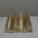 I00000 100 Pack 12 oz Gold Glitter Cups, Clear Disposable Cups, Gold Plastic Wine Glasses Cocktail Glasses Heavy Duty Cups, 12 Ounce Glitter Plastic Tumblers for Party