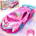 Unicorn RC Car for Girls, Rainbow Glow & Drift Wing Remote Control Car,2.4GHz RC Cars 1:18 Scale,Kids Toys Age 3 4 5 6 7 8 9 10 11 12,Girls Birthday Gifts,Valentines Day Gifts for Kids 3-12 Year Old