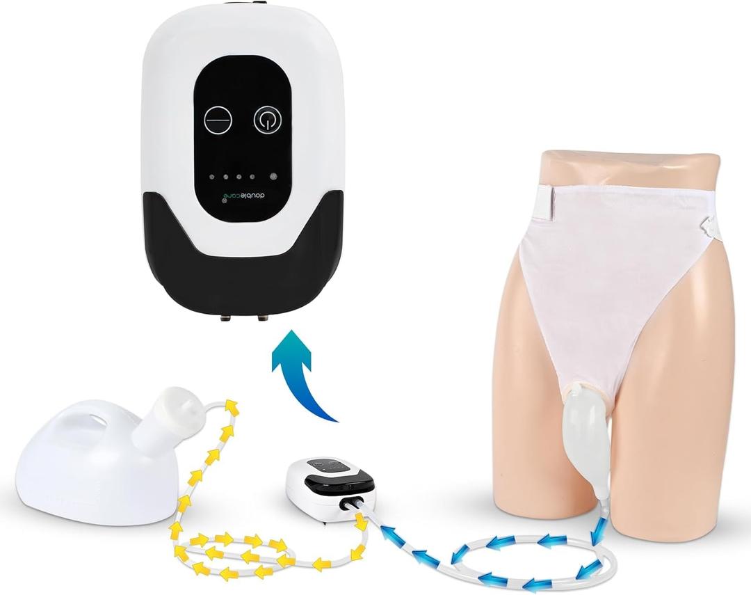 2025 Upgrade Female Electric Urinal - Automatic Start-Stop Dispenser, 2000ML Capacity with 6.5 ft Catheter, Bed Rest Anti-Leakage Design, Easy-to-Clean, Unisex, with Lid Funnel