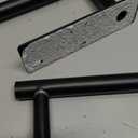 2-Pack Matte Black Paper Towel Holders - No Drill Adhesive Under Cabinet Set, Rust-Resistant for Kitchen & RV