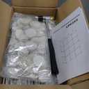 SONGMICS Cube Storage Organizer, Set of 12 Plastic Cubes, Closet Storage Shelves, DIY Plastic Closet Cabinet, Modular Bookcase, Shelving with Doors for Bedroom, Living Room, Cream White ULPC342W02