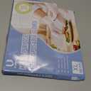 100 PCS Disposable TPE Gloves - Clear/White Plastic, Food Safe, Latex-Free, XL