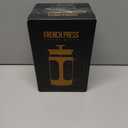 BAYKA French Press Coffee Maker, Travel Friendly, Easy to use, Large 304 Stainless Steel Press, Cold Brew Heat Resistant Thickened Borosilicate Pot for Camping Travel Gifts, 34 Ounce, Dark Pewter