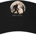 Potato Sport Sun Visor Hat Adjustable Summer Outdoor Travel Beach Ball Cap Empty Top Baseball Cap for Men Women (Black)