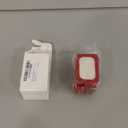 Bucherry 12 Pcs Christmas Velvet Hanging Photo Frame Ornaments 2×3 Inch Vintage Photo Ornaments Display Picture Xmas Frame Craft Kits for Family Christmas Tree Decor Home, Party (Red)