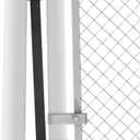 Gate Closer with Steel Bar, Self Closing Gate Hinges with Adjustable Tension for Chain Link Fence, Dog Fence, Side Gate, Pool Gate