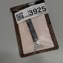 Wearlizer Leather Bands Compatible with Samsung Galaxy Watch 8 Band 40mm 44mm/Watch 8 Classic 46mm, Dressy Designer Slim Leather Strap Wristband Accessories with D-Shape Metal Buckle for Women (Black/Silver)