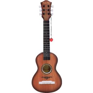 23" Acoustic Guitar, Kids 6 String Toy Guitar - Realistic Steel Strings - Beginner Practice First Musical Instrument for Children, Toddlers (Walnut), Miniature