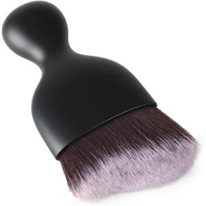 Car Detailing Brush, Soft Bristle Cleaning Brush, Scratch-Free Auto Duster Tool for Dashboard, Air Vents, Leather & Interior Cleaning (Black&White&Dark Brown)