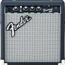 Fender Frontman 10G Electric Guitar Amplifier, 10-Watt Practice Amp with 6" Speaker, Built-in Overdrive, Headphone Jack & Aux Input, Black/Silver