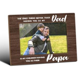 Only Thing Better Than Having You As My Dad Is My Children Having You As Their Papa, Dad Picture Frames, Tabletop Photo Frame for Great Gift For Father Husband, Home Table Decorative Supplies-09