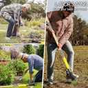 Weed Puller Tool with Long Handle,44'' Heavy Duty 4-Claw Stand Up Garden Weeding Tool-Double Weeding Technique,Weed Remover Tool That not Body BendingErgonomic