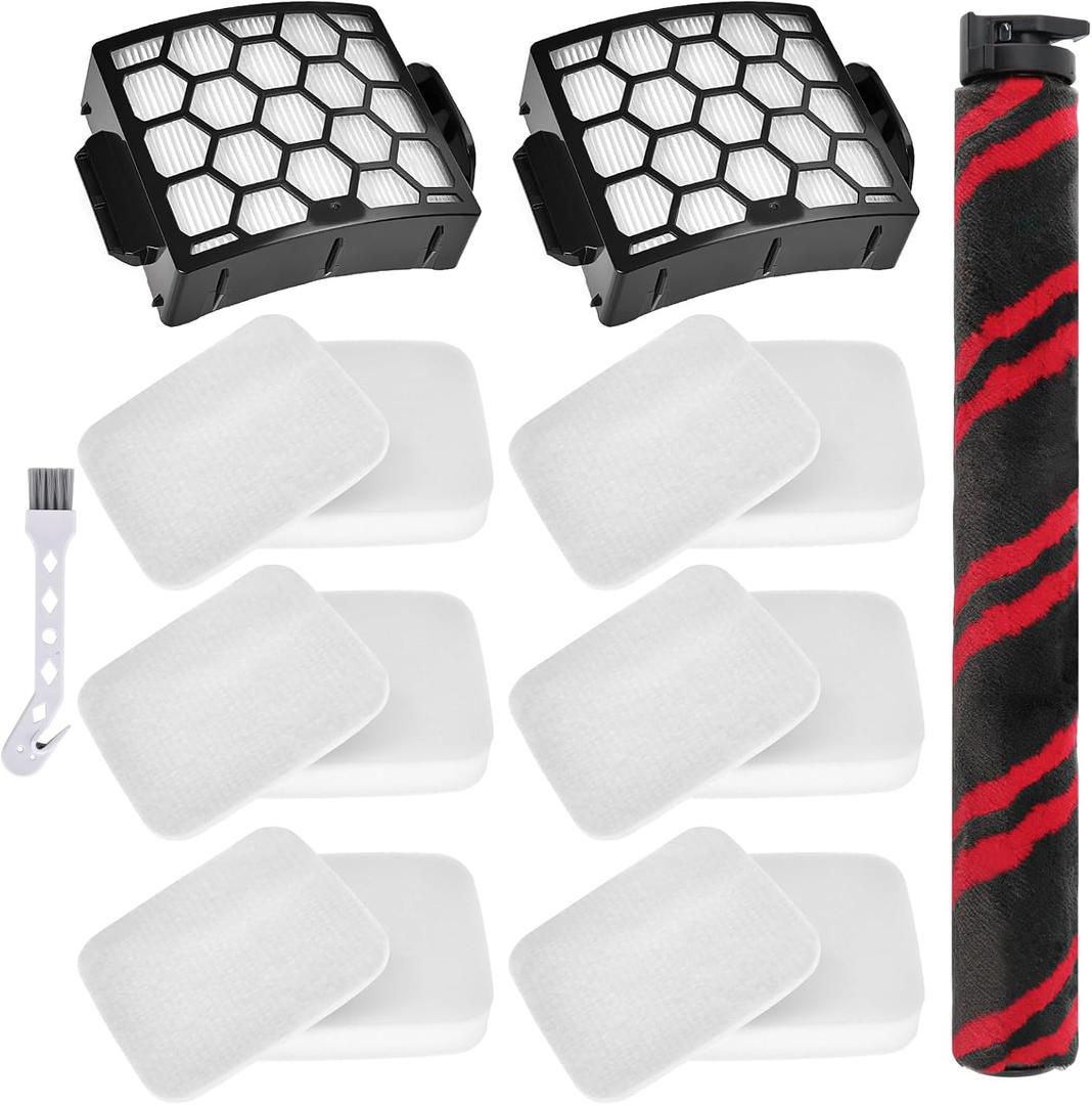 UV900 Replacement Part For Shark UV900 Performance Lift-Away Duo Clean Replacment Parts, 1 Roller+ 2 HEPA+ 6 Foam Felt Filters，Part XHF320 XFFK602UKT