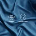Bedsure Queen Sheet Set, Rayon Derived from Bamboo, Cooling Sheets, Deep Pocket Up to 16", PureWoven, Breathable & Soft, Hotel Luxury Silky Bedding for Hot Sleepers, Teal