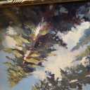 Vintage Gold Framed Wall Art Forest Canvas Art Landscape Print, 24"L x 16"W