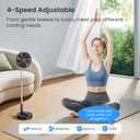 TriPole Portable Standing Fan, 8000mAh Rechargeable Oscillating Fan with Remote, 8.1'' Quiet Pedestal Floor Fan with LED Display & Timer, Foldable Small Desk Fans for Bedroom, Office, Camping, Travel