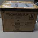 Alpha Living 6 Pack - Disposable Chafing Dish Buffet Set, Half Size Pans, Welded Body Food Warmers for Parties, Fuel Cans Complete Set, Warming Trays (Complete Kit (with Racks))