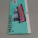 HUO JI Wireless Keyboard Multi-Device, Bluetooth and 2.4G Dual Mode for iPad, Switch to 3 Devices for Cellphone, Tablet, PC, Smart TV, MacBook iOS Android Windows, Green