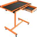 Aain Heavy Duty Adjustable Work Table with Drawersfor Garages, Repair Shops, and DIY, Portable.220 Pound Capacity.