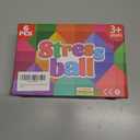 6 Pack Squishy Stress Balls Fidget Toys for Adults Kids, Sensory Stress Cube Anxiety Stress Relief Toy with Thick Substance, Slow Rising Calming Toys Stretchy for Classroom, Malt Sugar Ball