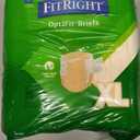 FitRight Adult Diapers, Extra+ Heavy Absorbency, XL (Waist Size 56in-64in), 20 Count, OptiFit Incontinence Briefs for Men and Women, Disposable, Moisture-Wicking, Leak Protection,