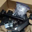 WALI Laptop Desk Mount for 15.6 inch Notebook, Fully Adjustable Single Monitor Arm with Laptop Holder for 32 inch Screen, Laptops Stand with Ventilated Tray, Up to 22 Lbs, (GSDM00LP), Black