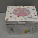 Kids Original Snack Spinner Bundle - Reusable Snack Container with 5 Compartment Dispenser and Lid | BPA and PVC Free | Dishwasher Safe | No Spill, Leakproof,for Toddlers,School (Purple-2Pack)