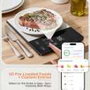 KUAIVO Smart Nutrition Food Scale with TFT Display, Tracks Calories, Fat, Carbs & Protein, Works with App for Daily Reports, 50 Built-in Foods, 23 Nutrients, Digital Kitchen Scale for Meal Prep